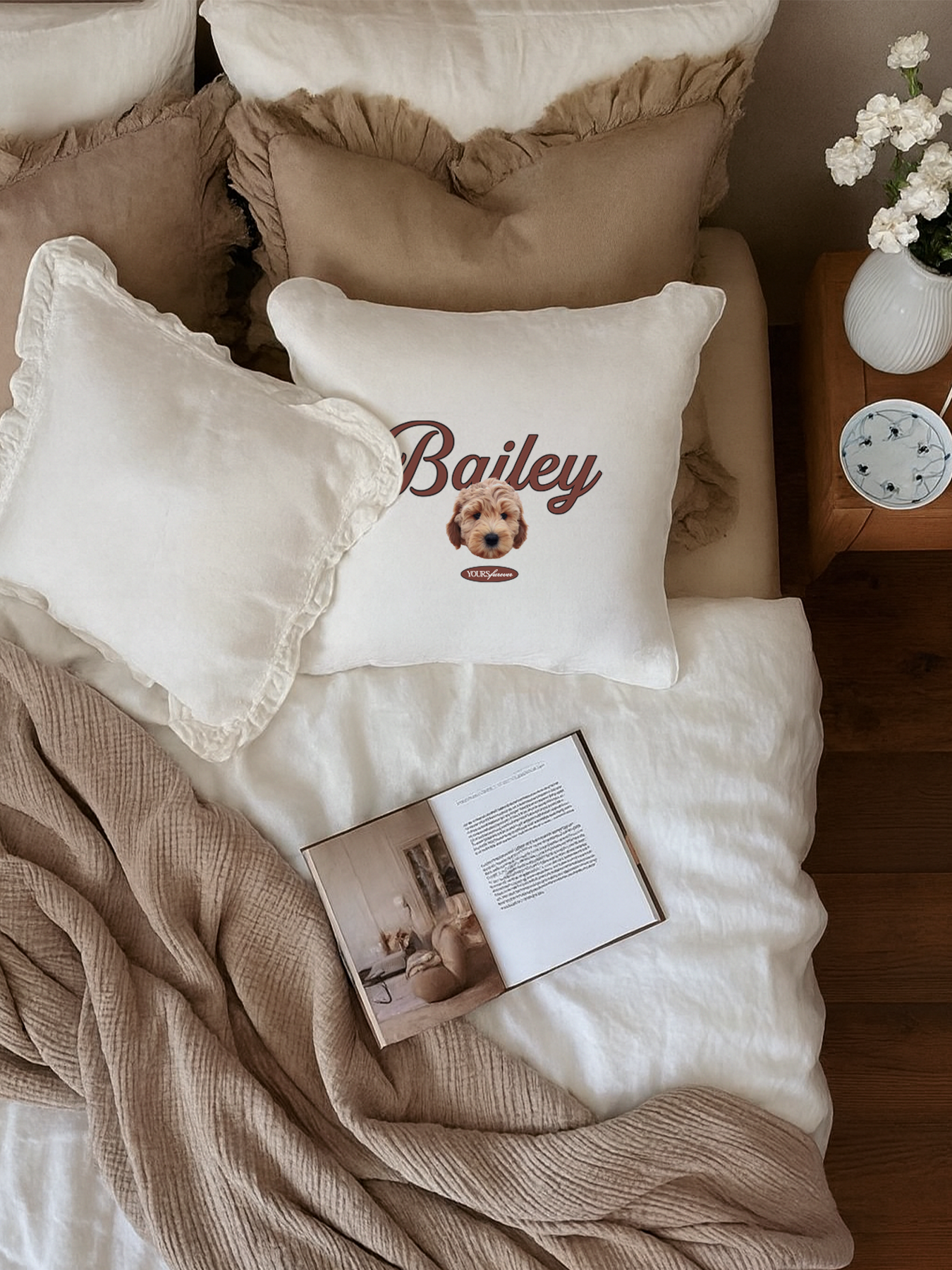 Classic Cushion (Cursive)