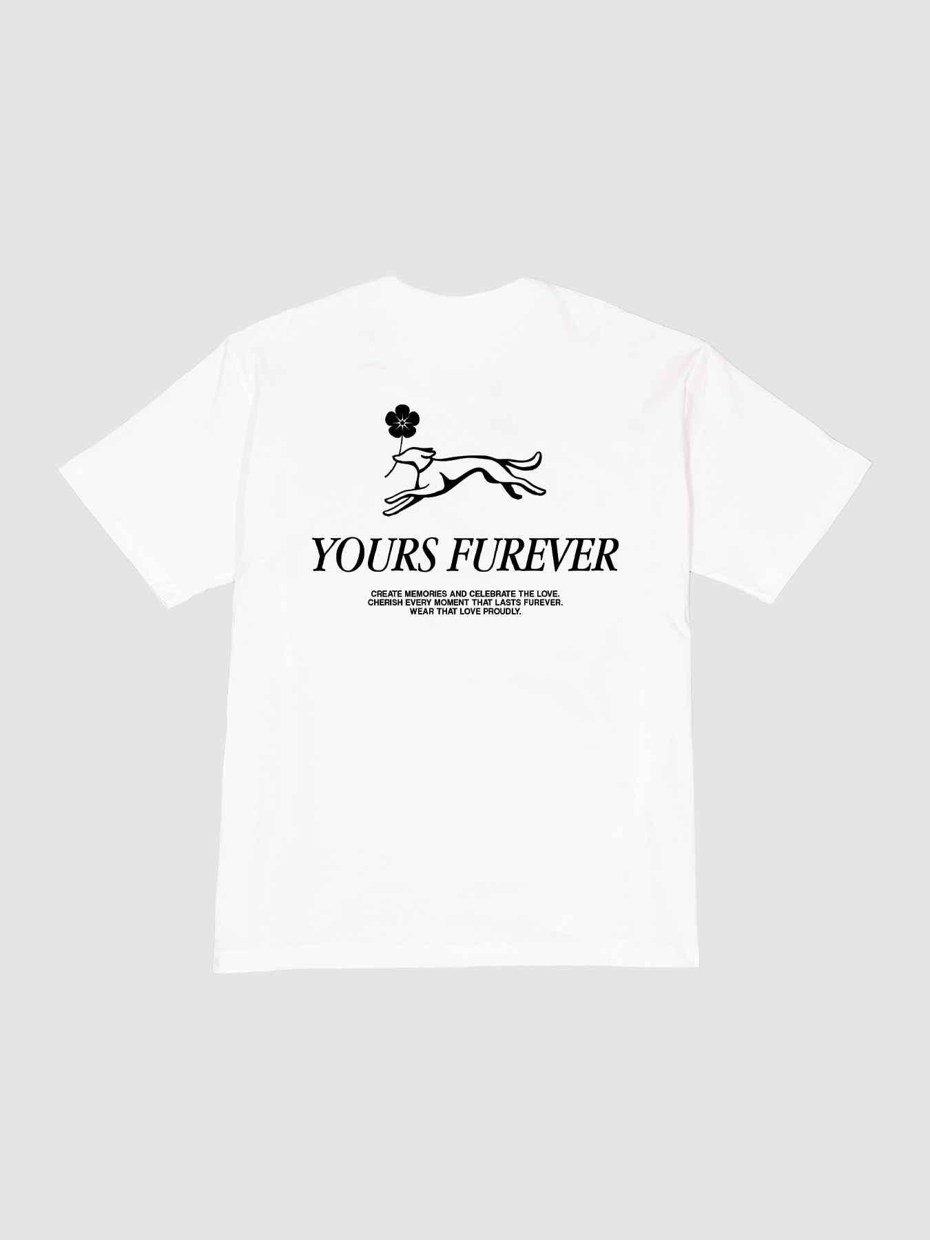Flower dog tee