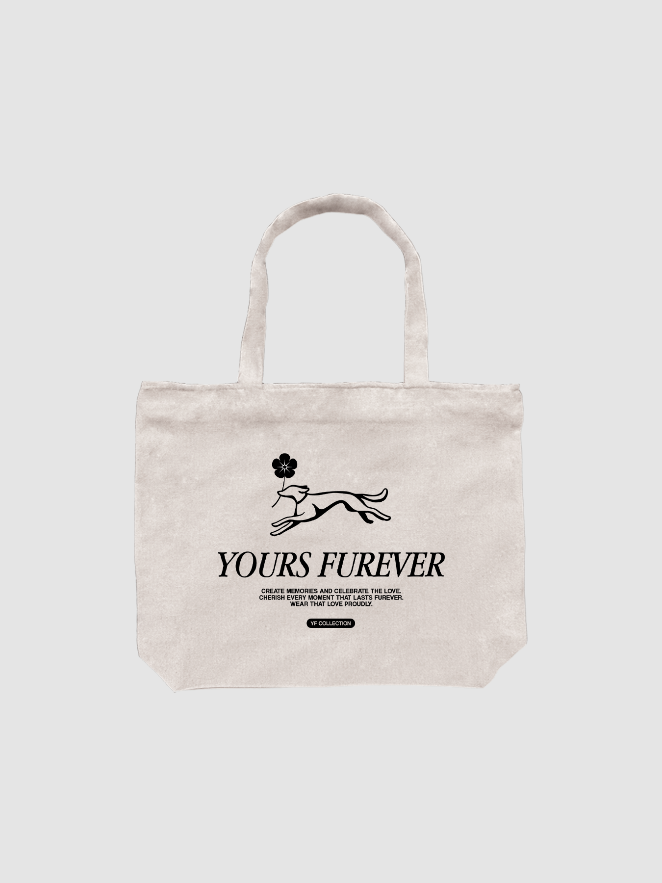 Flower dog Tote Bag
