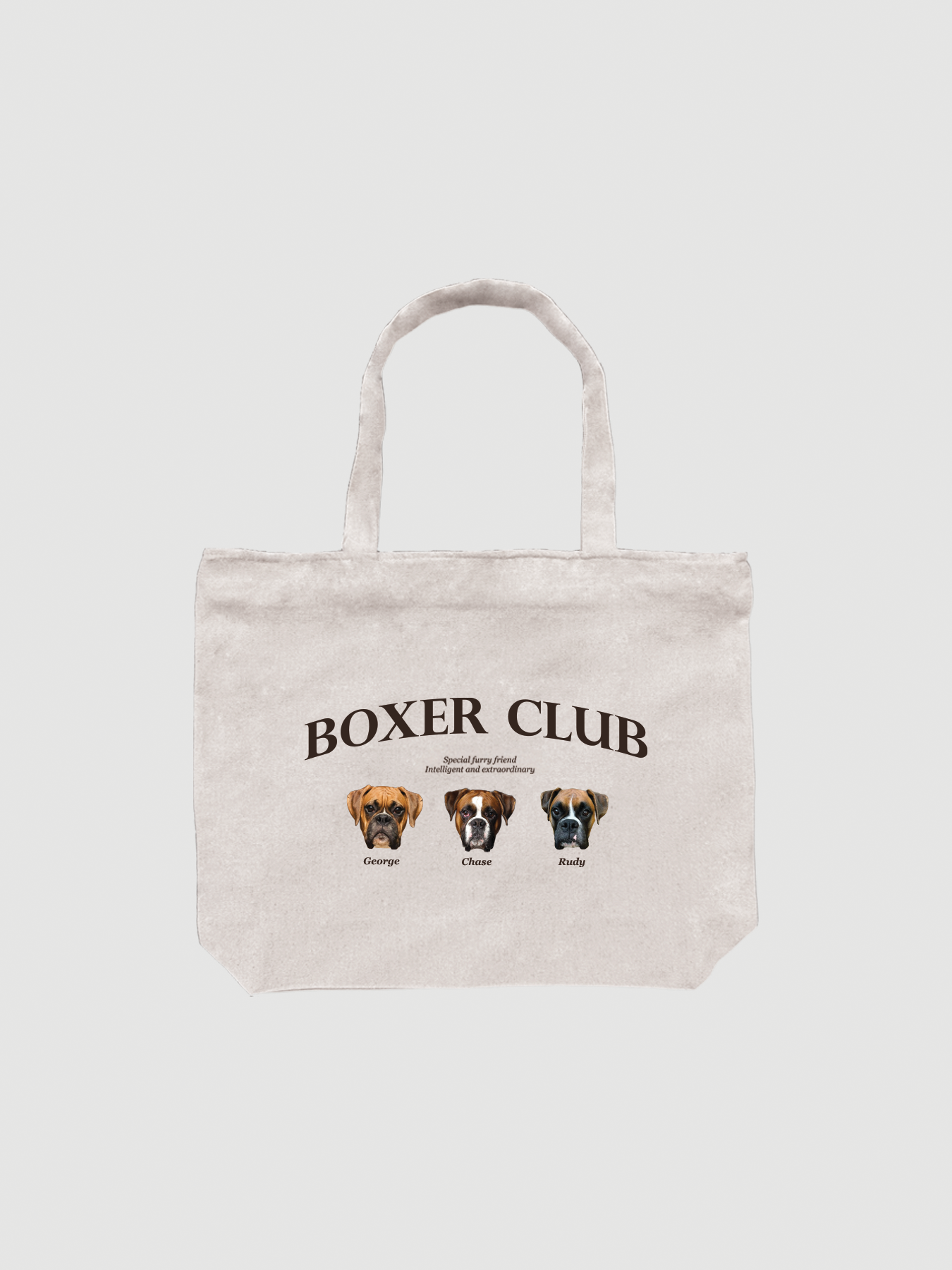 Dog Breed Tote Bag (Three Pets)