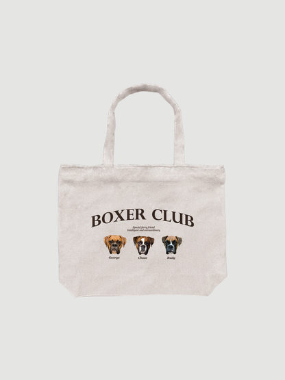 Dog Breed Tote Bag (Three Pets)