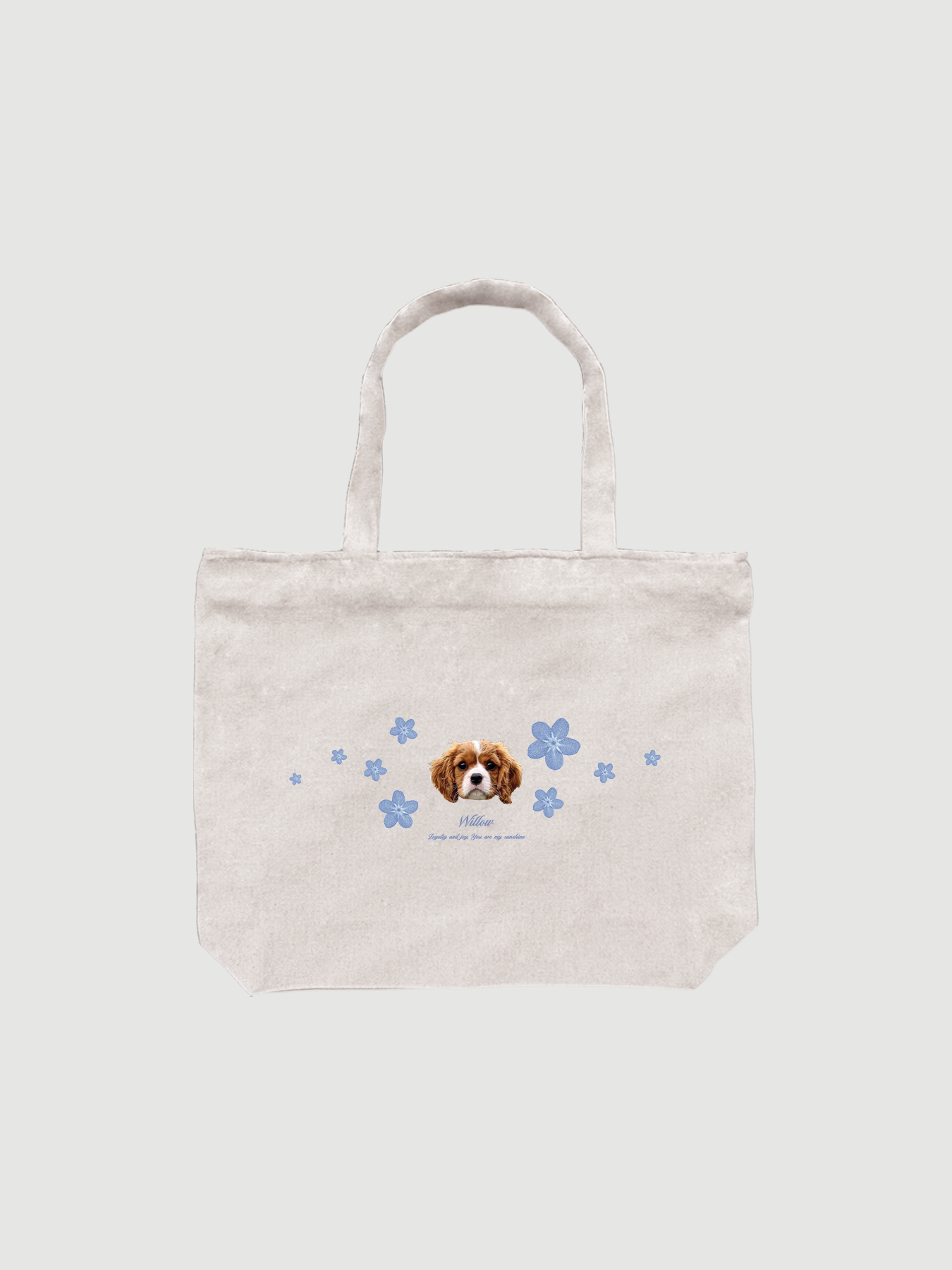 Forget Me Not Flower Tote Bag