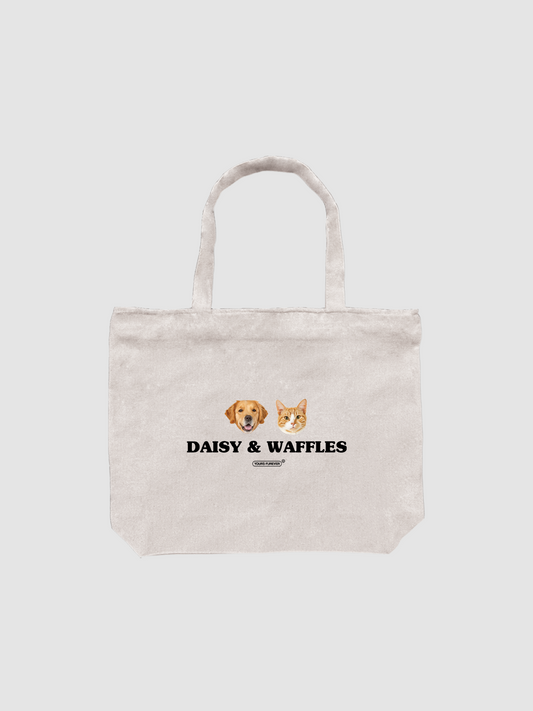 Everyday Tote Bag (Two Pets)