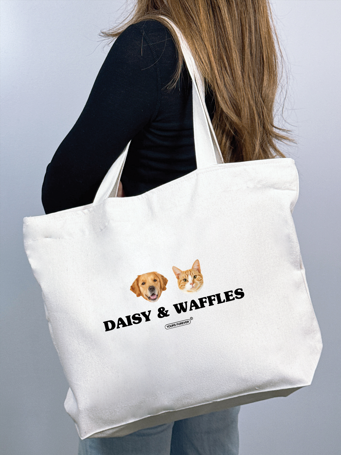 Everyday Tote Bag (Two Pets)