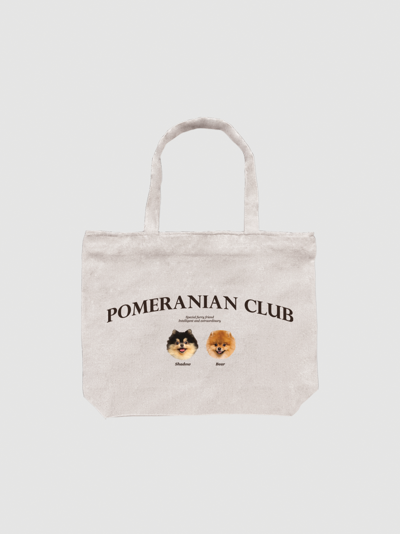 Dog Breed Tote Bag (Two Pets)